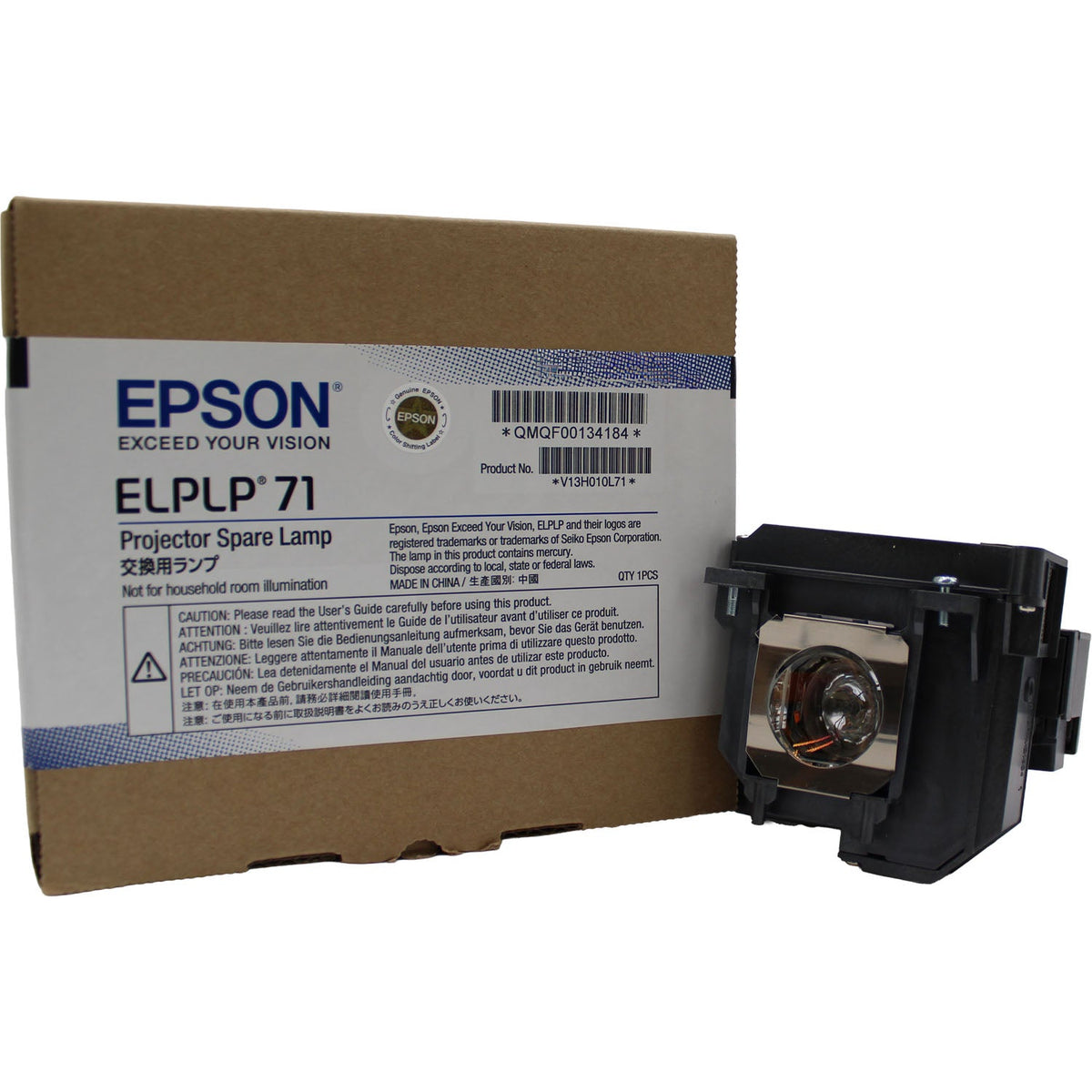 Epson EB-485W Replacement Projector Lamp with Original Phoenix Bulb and Housing - view 3
