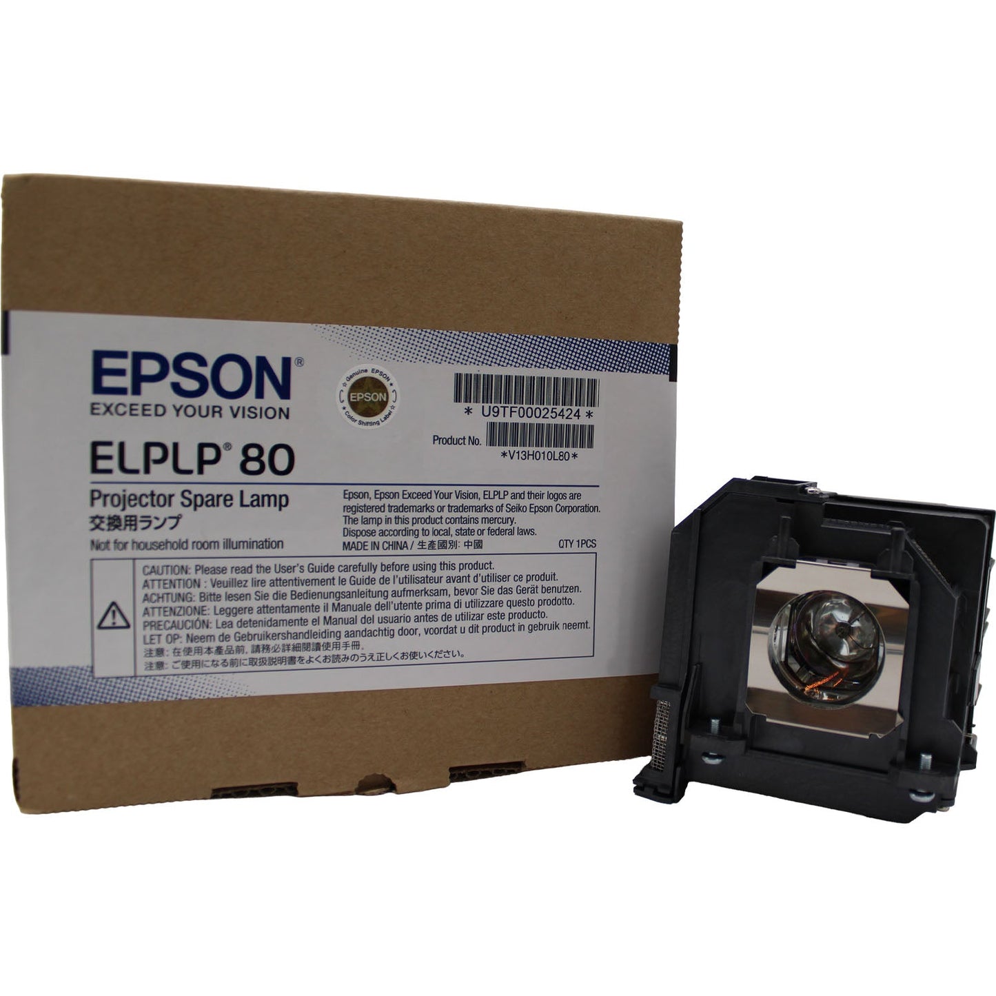 Epson Pro 1420Wi Genuine OEM Replacement Projector Lamp & Housing