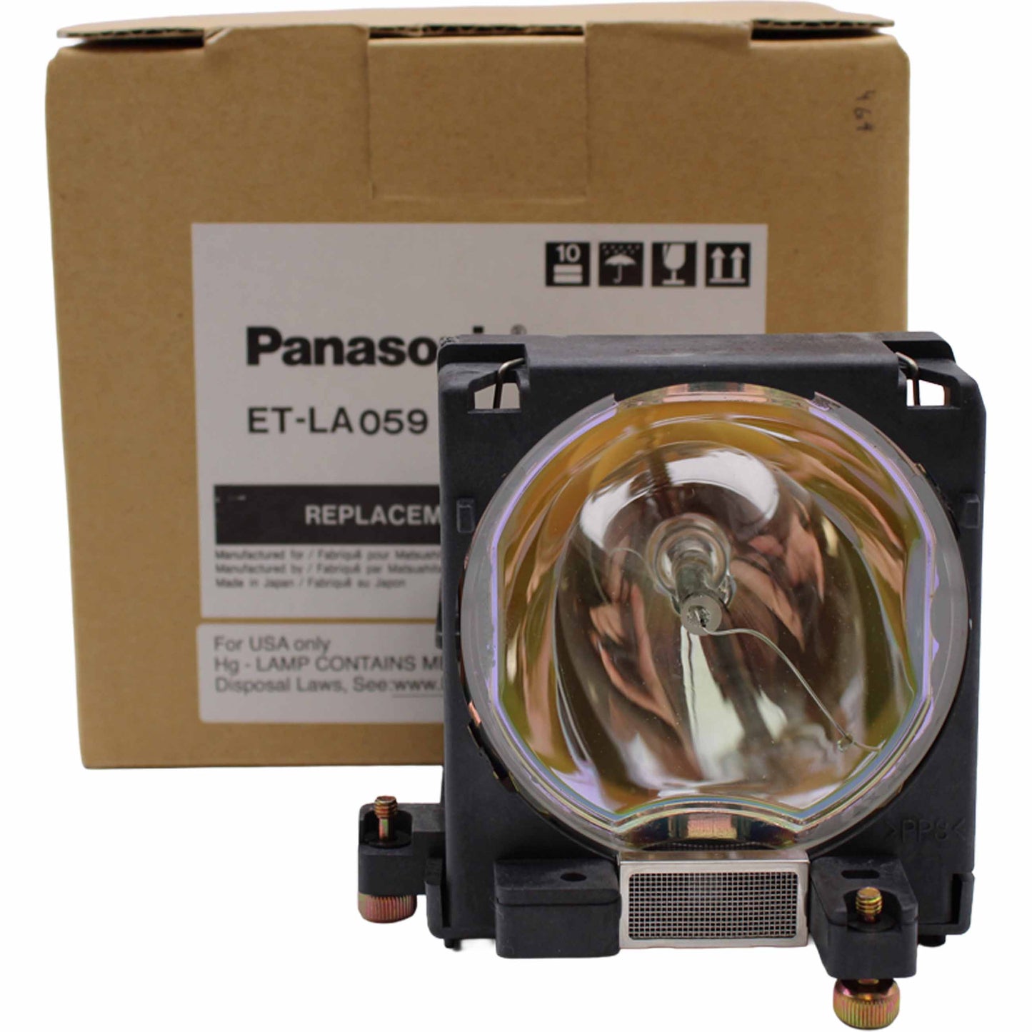 Panasonic ET-LA059 Replacement Projector Lamp With Original Bulb Inside