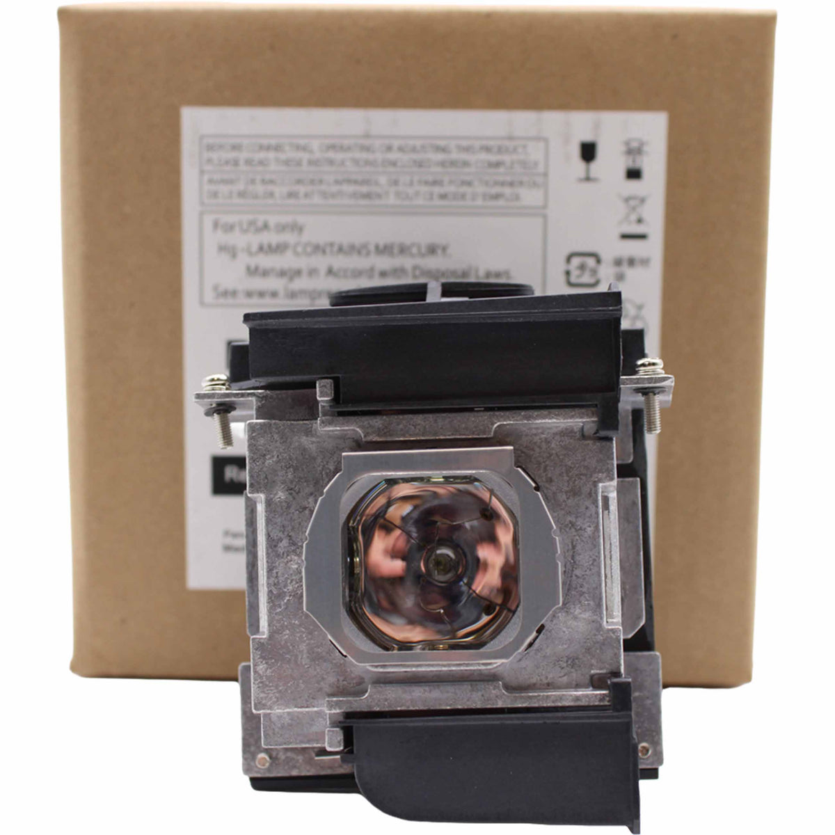 Panasonic PT-AH1000 Replacement Projector Lamp with Original Ushio Bulb and Housing - view 7