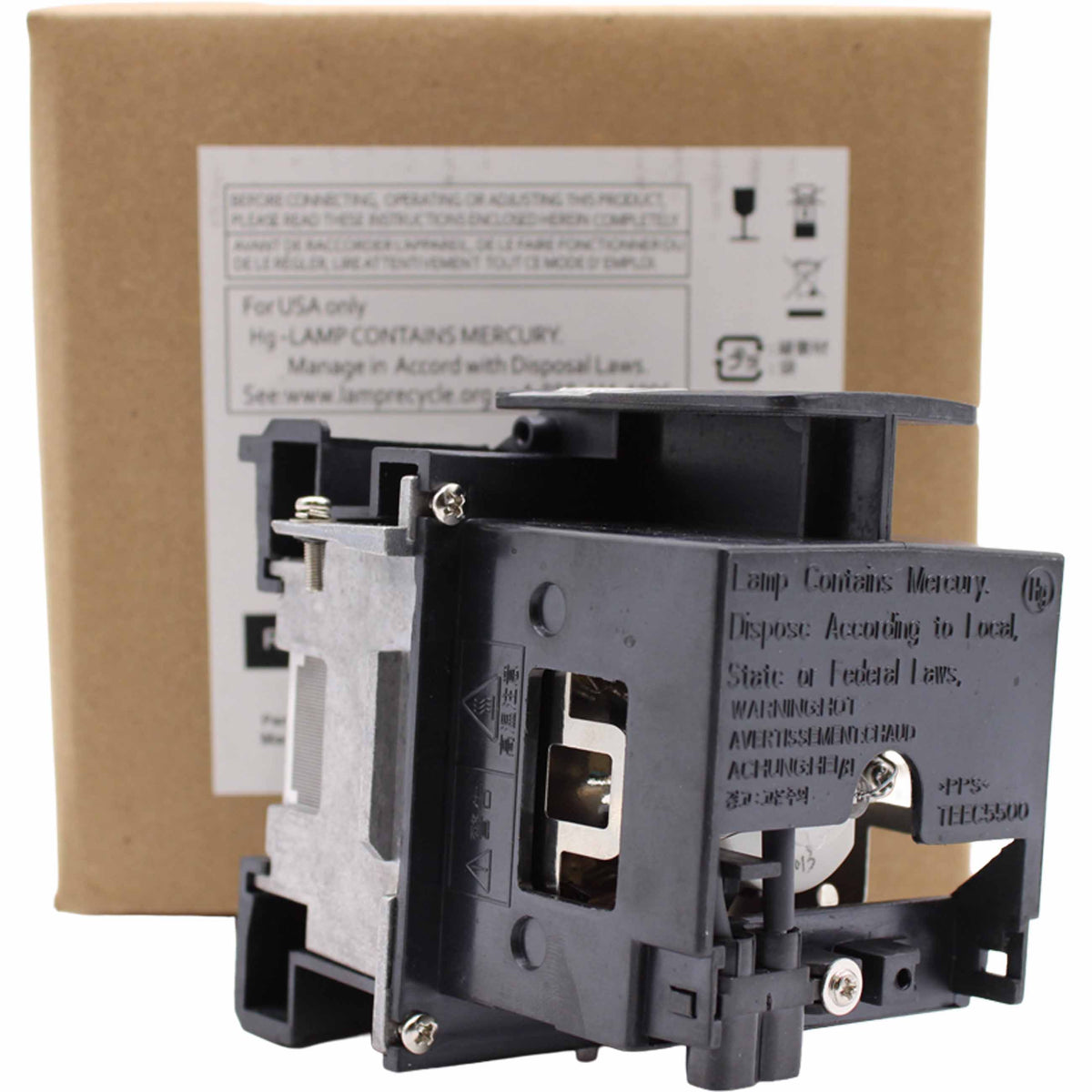 Panasonic PT-AH1000 Replacement Projector Lamp with Original Ushio Bulb and Housing - view 10