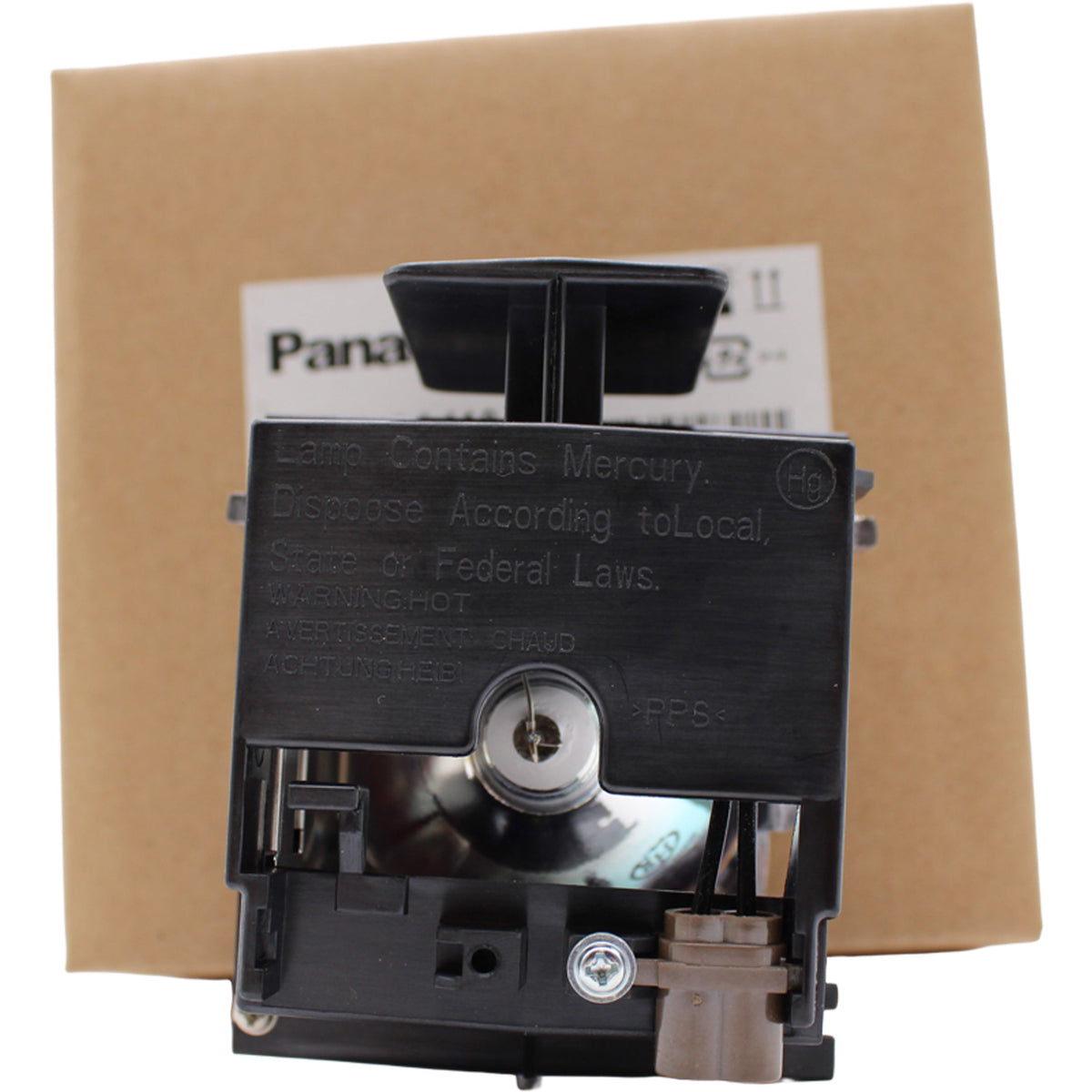 Panasonic PT-AT6000E Replacement Projector Lamp with Original Ushio Bulb and Housing - view 9
