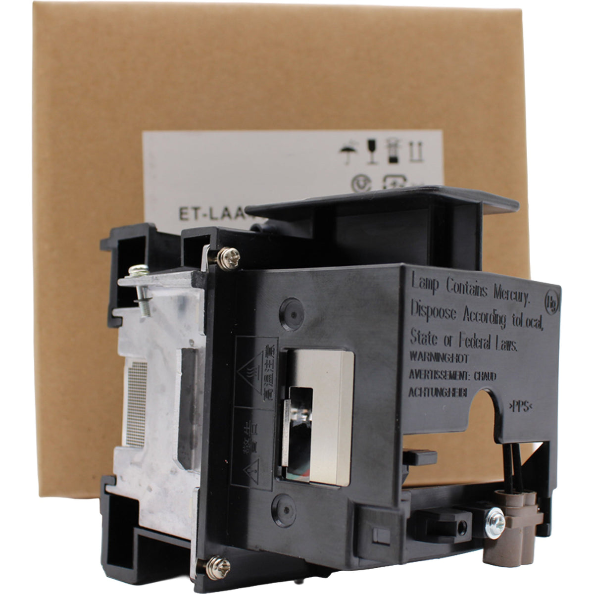 Panasonic PT-AT6000 Replacement Projector Lamp with Original Ushio Bulb and Housing - view 11