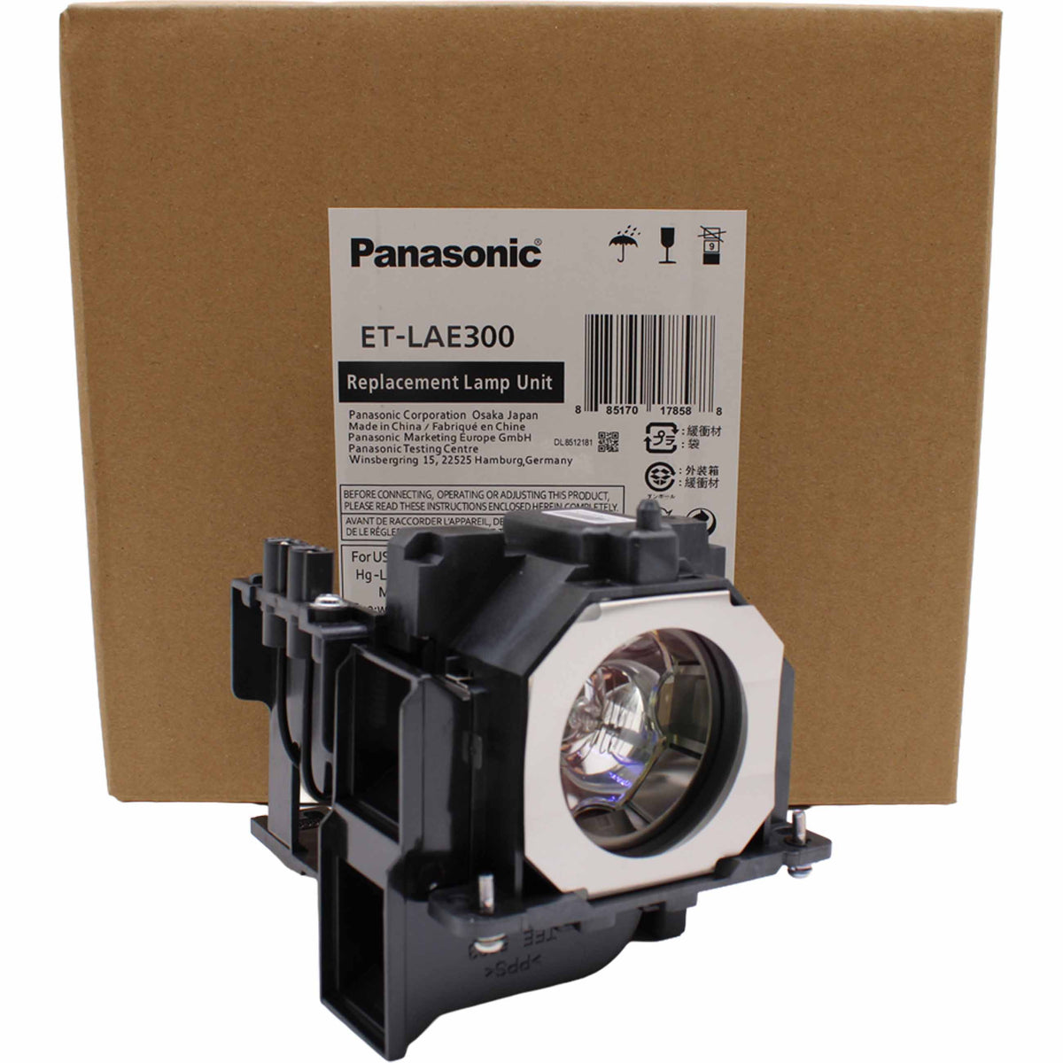 Panasonic PT-EX510L Replacement Projector Lamp with Original Ushio Bulb and Housing - view 5