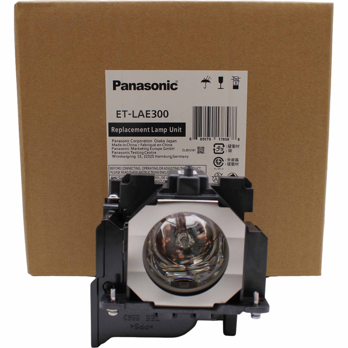 Panasonic PT-EZ770ZL Replacement Projector Lamp with Original Ushio Bulb and Housing - view 6