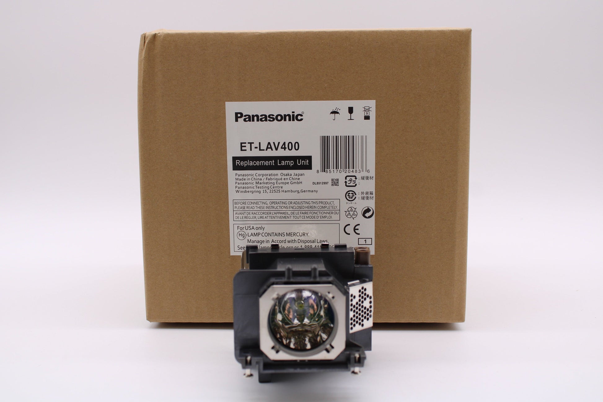 Panasonic PT-VZ575N Genuine OEM Replacement Projector Lamp & Housing