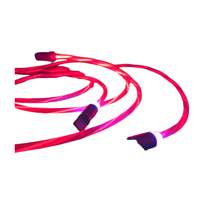Flowing LED Charging Cables with Quick Disconnect Magnetic Tips for Smart Phones, Tablets, and More!