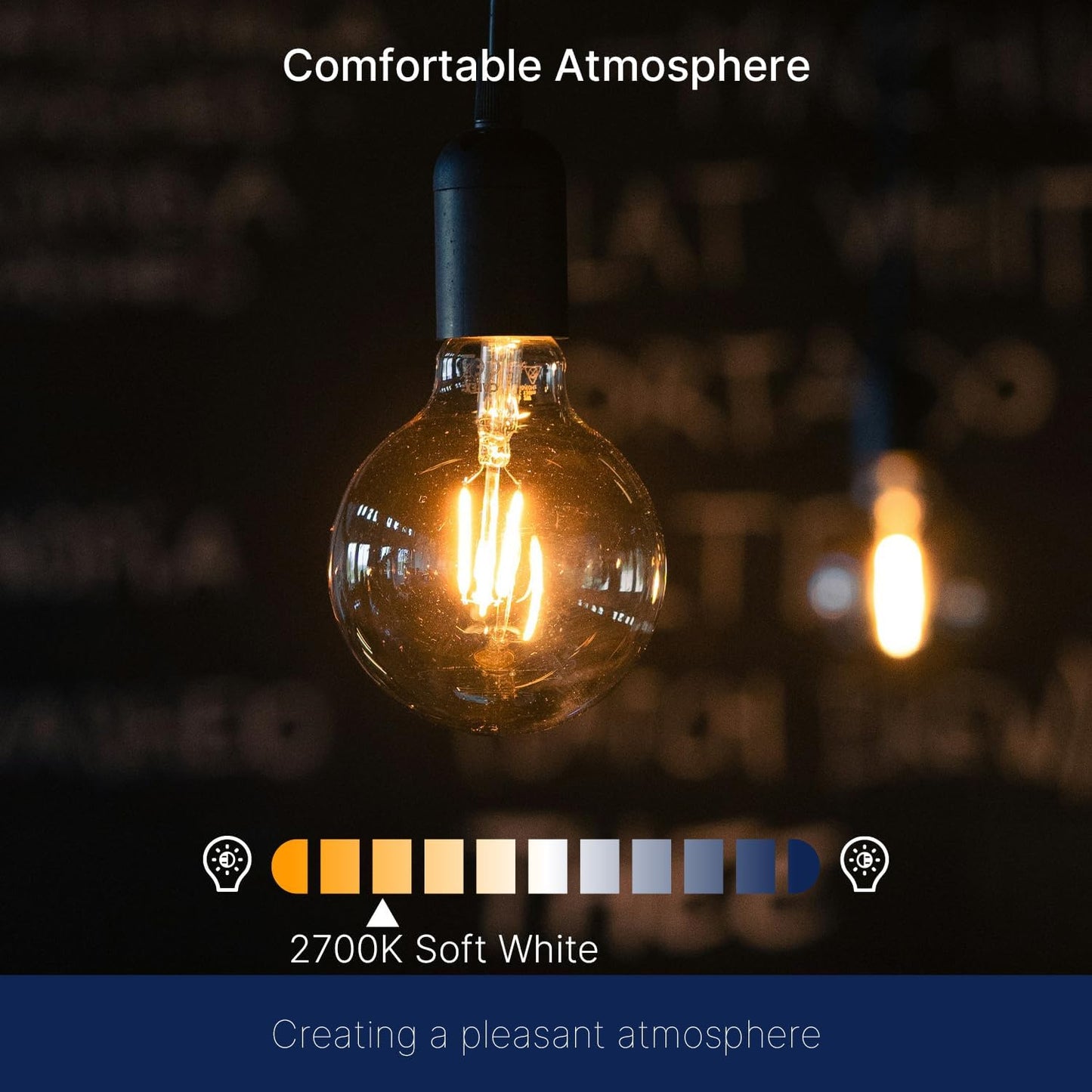 G25 LED Globe Edison Light Bulbs - 2700K Soft White, Dimmable, 4W (40W Equivalent), 400LM, E26 Base, Clear Glass, CRI90, Energy-Efficient Accent Lighting for Indoor Fixtures - 4 Pack