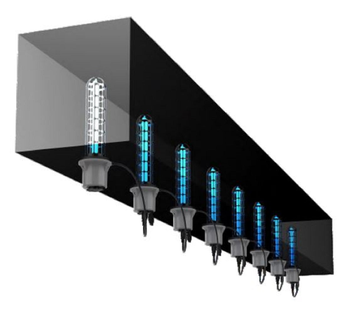 24W 254nm Germicidal U62 UVC HVAC Purification Lamp with Duct Disinfection