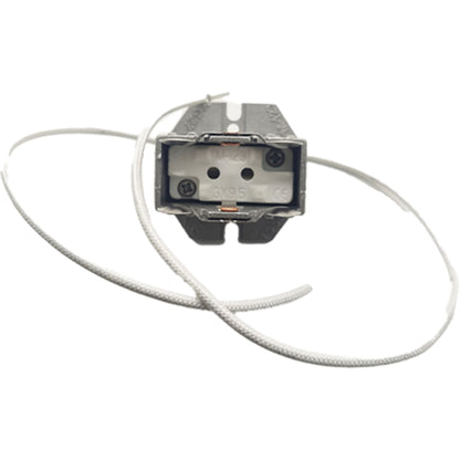 10 Pack of GX9.5 GY9.5 Lamp Holder M-123 - High Power 1200W Stage Light Socket, Heat Resistant Lamp Base for Moving Head, Xenon, and Halogen Lamps with 30cm Cable, Aluminum Alloy Shell - 250V 8A