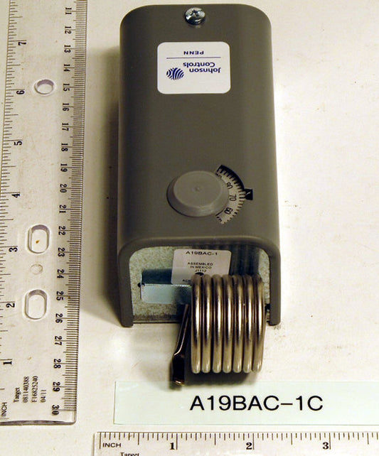 Johnson Controls A19BAC-1C Coiled Bulb Space Thermostat