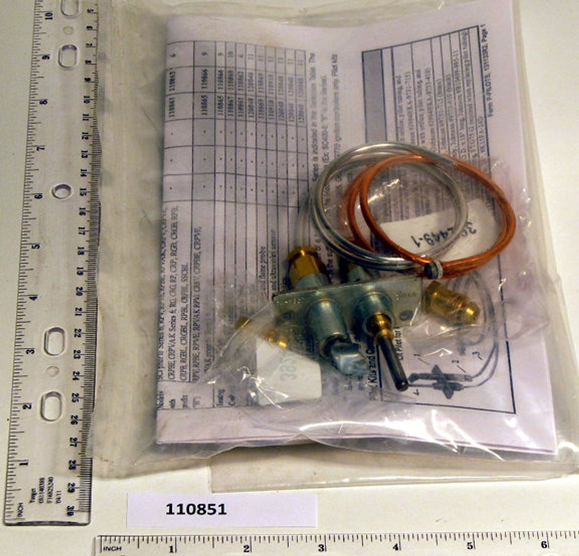 Reznor 110851 Gas Fired Unit Heater Gas Pilot Assembly