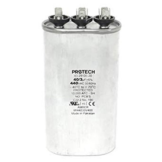 Rheem Furnace Parts 43-25135-20 Condensing Unit Dual Capacitor