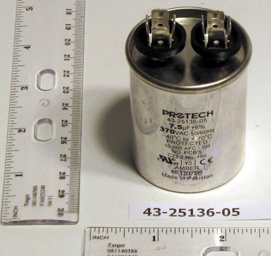 Rheem Furnace Parts 43-25136-05 Gas Furnace Single Capacitor