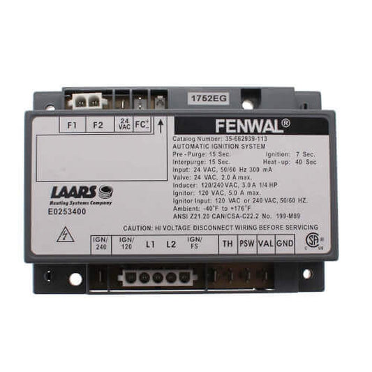 Teledyne Laars E0253400 Ignition Module