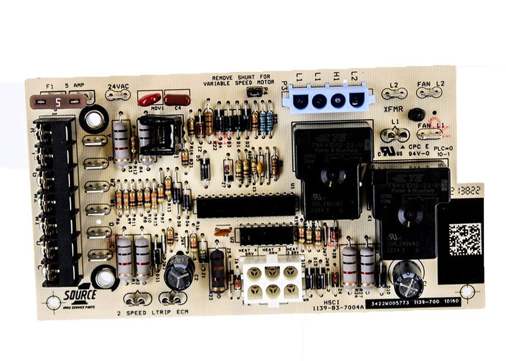 York Parts S1-03101264002 Air Conditioner Fan/Electric Heat Control Board