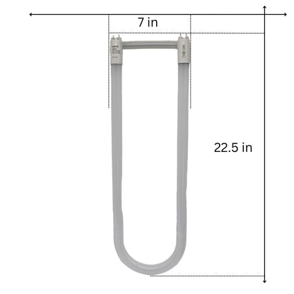 Ushio 3000733 Ubiquity LED T8 Universal U Bend 24in 13W 5000K G13 Type A B U6 - 12 Pack