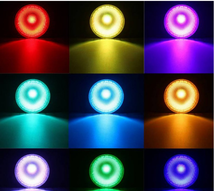 PAR38 20W Color Changing LED Floodlight Smart Light Bulb with Voice Control or IR Remote Control. E26/E27 Base perfect for Lawn, Landscape, and Parties!