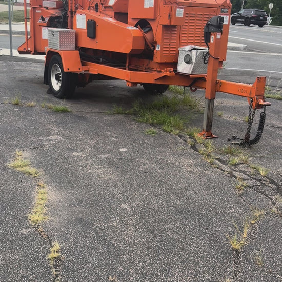2022 Bandit 19XPC brush chipper walkaround — engine running, 1,563 hours on the Murphy panel