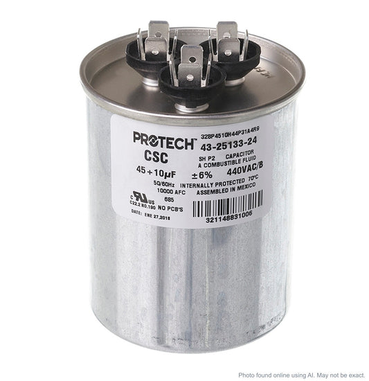 Rheem Furnace Parts 43-25133-24 Dual Round Run Capacitor