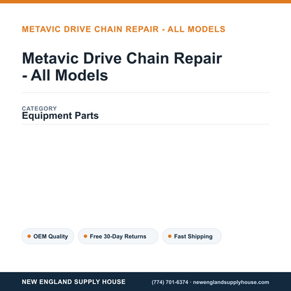 Metavic Drive Chain Repair - All Models — New England Supply House spec card [NESH-SPEC-CARD-V2]