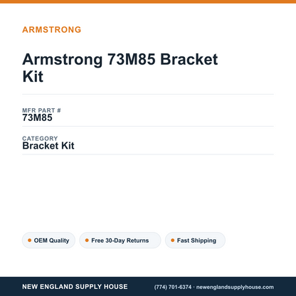 Armstrong 73M85 Bracket Kit — New England Supply House spec card [NESH-SPEC-CARD-V2]
