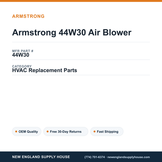 Armstrong 44W30 Air Blower — New England Supply House spec card [NESH-SPEC-CARD-V2]