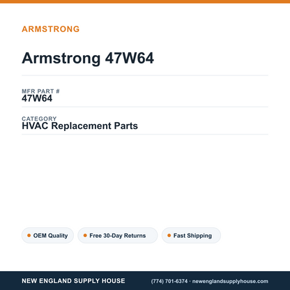 Armstrong 47W64 — New England Supply House spec card [NESH-SPEC-CARD-V2]