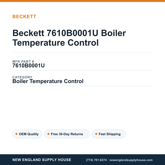 Beckett 7610B0001U Boiler Temperature Control — New England Supply House spec card [NESH-SPEC-CARD-V2]