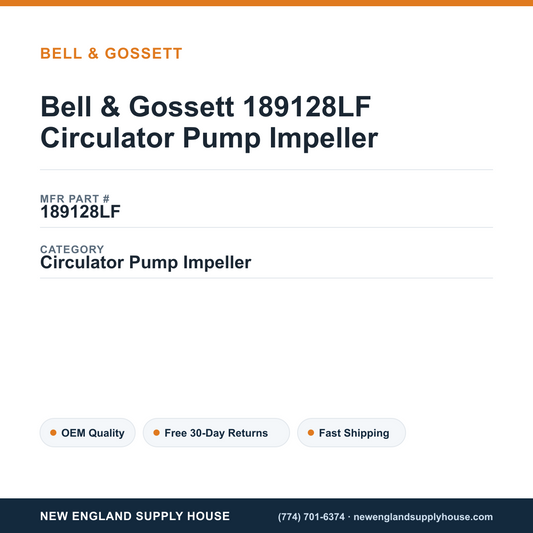 Bell & Gossett 189128LF Circulator Pump Impeller — New England Supply House spec card [NESH-SPEC-CARD-V2]