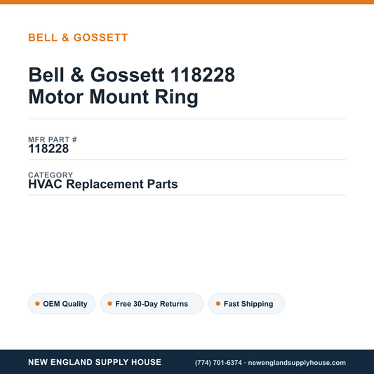 Bell & Gossett 118228 Motor Mount Ring — New England Supply House spec card [NESH-SPEC-CARD-V2]