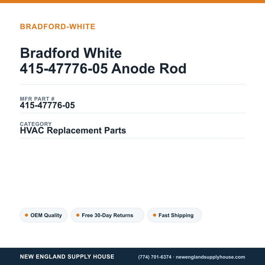 Bradford White 415-47776-05 Anode Rod — New England Supply House spec card [NESH-SPEC-CARD-V2]