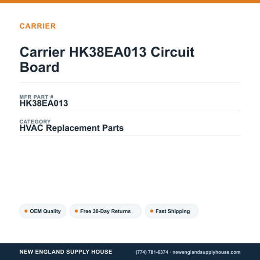 Carrier HK38EA013 Circuit Board — New England Supply House spec card [NESH-SPEC-CARD-V2]