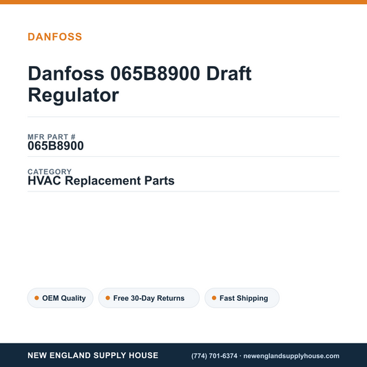 Danfoss 065B8900 Draft Regulator — New England Supply House spec card [NESH-SPEC-CARD-V2]