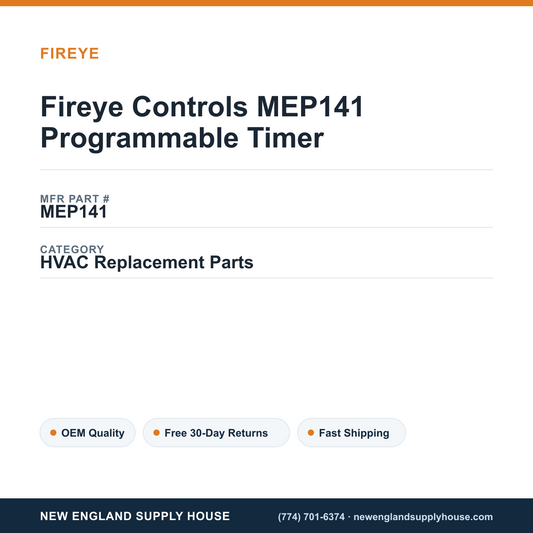 Fireye Controls MEP141 Programmable Timer — New England Supply House spec card [NESH-SPEC-CARD-V2]