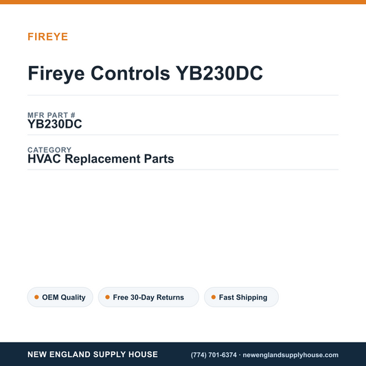 Fireye Controls YB230DC — New England Supply House spec card [NESH-SPEC-CARD-V2]