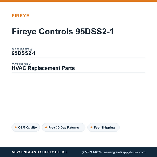 Fireye Controls 95DSS2-1 — New England Supply House spec card [NESH-SPEC-CARD-V2]