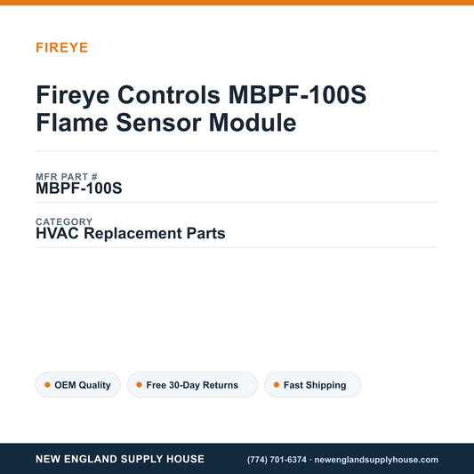 Fireye Controls MBPF-100S Flame Sensor Module — New England Supply House spec card [NESH-SPEC-CARD-V2]