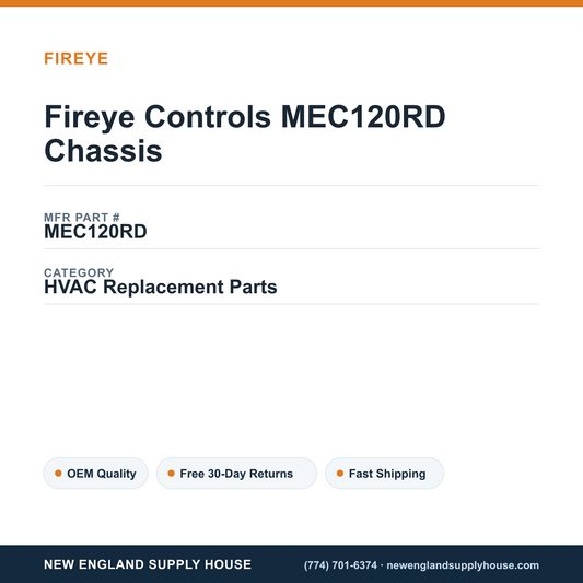 Fireye Controls MEC120RD Chassis — New England Supply House spec card [NESH-SPEC-CARD-V2]