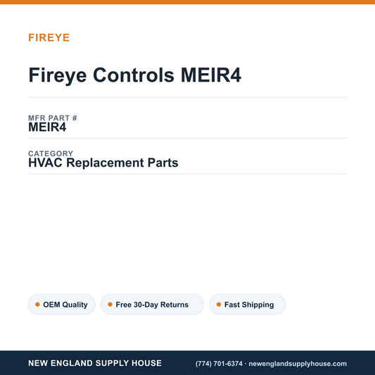 Fireye Controls MEIR4 — New England Supply House spec card [NESH-SPEC-CARD-V2]