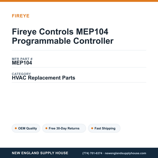 Fireye Controls MEP104 Programmable Controller — New England Supply House spec card [NESH-SPEC-CARD-V2]