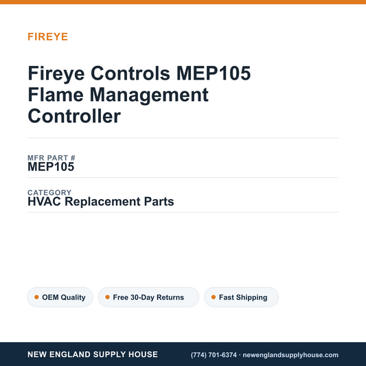 Fireye Controls MEP105 Flame Management Controller — New England Supply House spec card [NESH-SPEC-CARD-V2]