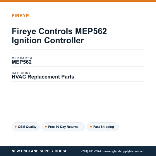 Fireye Controls MEP562 Ignition Controller — New England Supply House spec card [NESH-SPEC-CARD-V2]