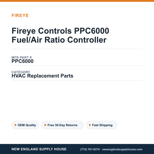 Fireye Controls PPC6000 Fuel/Air Ratio Controller — New England Supply House spec card [NESH-SPEC-CARD-V2]