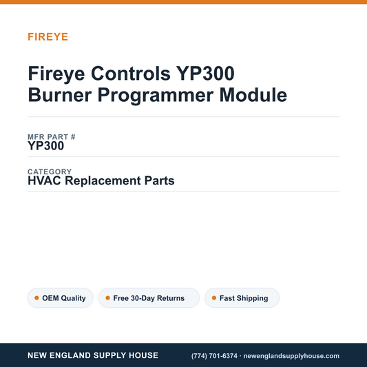 Fireye Controls YP300 Burner Programmer Module — New England Supply House spec card [NESH-SPEC-CARD-V2]