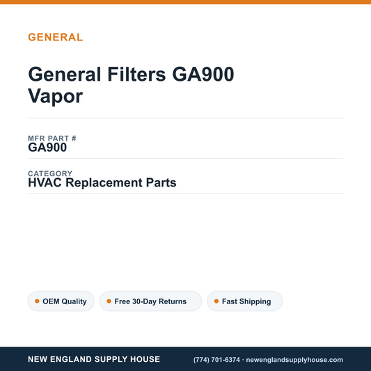 General Filters GA900 Vapor — New England Supply House spec card [NESH-SPEC-CARD-V2]