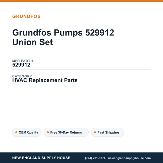Grundfos Pumps 529912 Union Set — New England Supply House spec card [NESH-SPEC-CARD-V2]