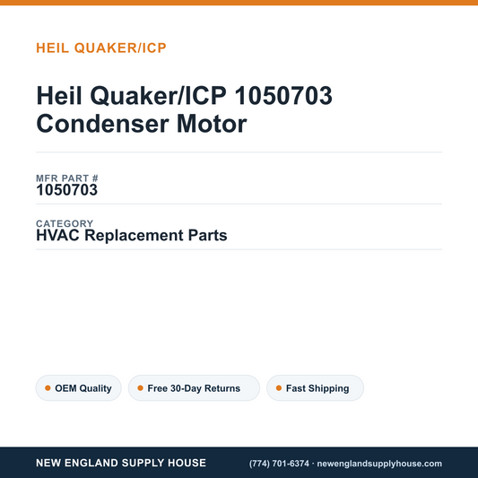 Heil Quaker/ICP 1050703 Condenser Motor — New England Supply House spec card [NESH-SPEC-CARD-V2]