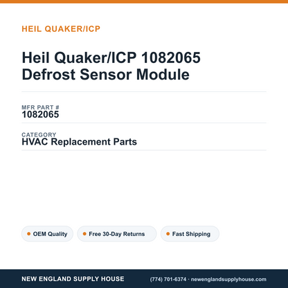 Heil Quaker/ICP 1082065 Defrost Sensor Module — New England Supply House spec card [NESH-SPEC-CARD-V2]