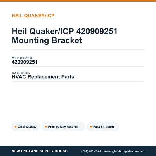 Heil Quaker/ICP 420909251 Mounting Bracket — New England Supply House spec card [NESH-SPEC-CARD-V2]